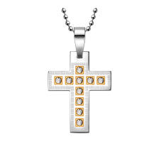 Hdx Edelstahl-Art- und Weiseschmucksache-Kreuz-Anhänger mit Diamant